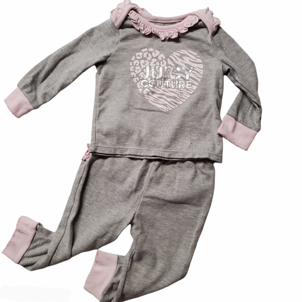 Juicy Couture Baby Girl 2-Piece Outfit Size 12M